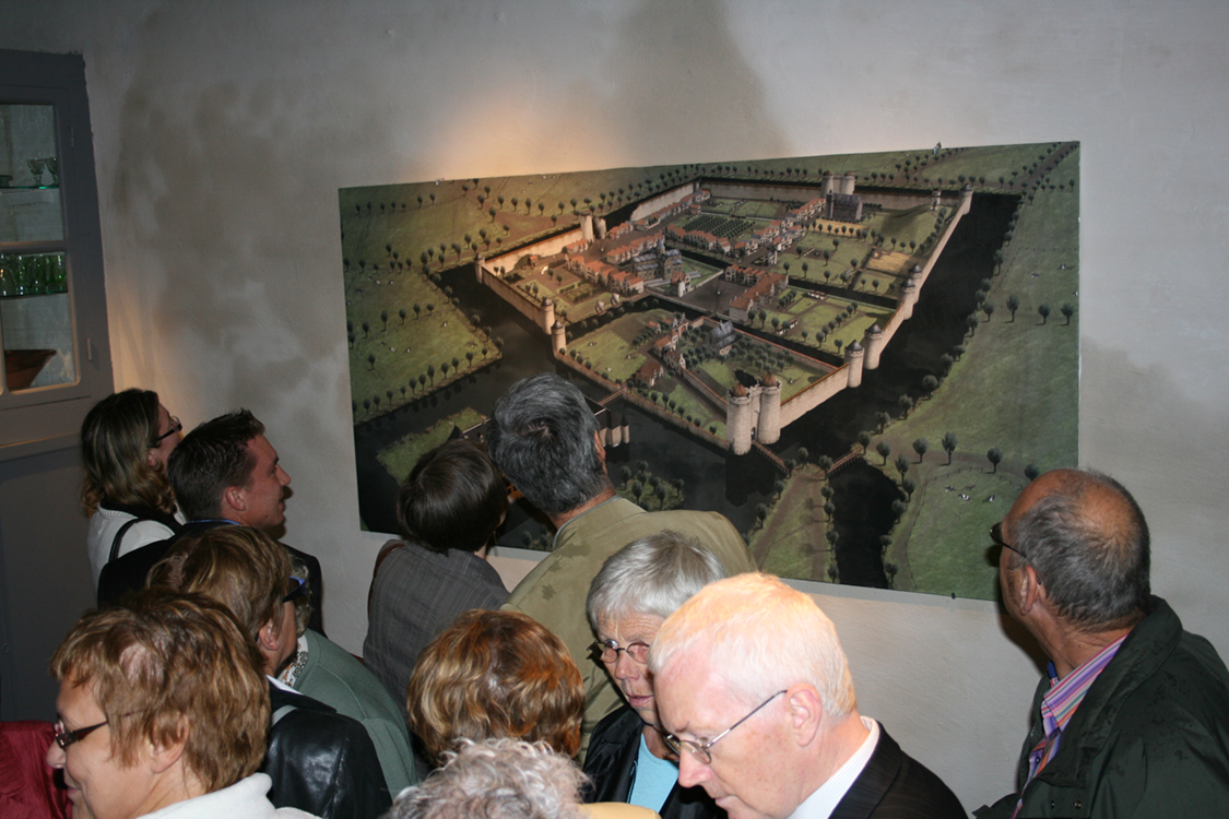 Earlier visualisation of medieval Middelburg that preceded the archaeological reconstruction project
